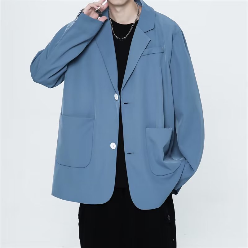 Áo Khoác Dáng Rộng Phong Cách Nhật Bản Thời Trang Cao Cấp Cho Nam Size S-2XL