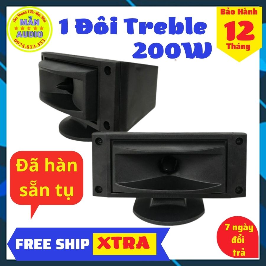 Đôi loa treble rời AT 20 chính hãng-loa treble rời karaoke gắn trực tiếp vào âm ly, tặng kèm tụ