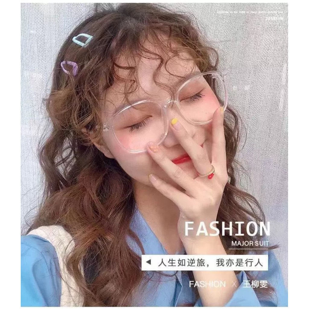 Gọng kính giả cận mắt vuông Unisex thời trang phong cách Hàn Quốc - Kính mắt Havana KM03 | BigBuy360 - bigbuy360.vn