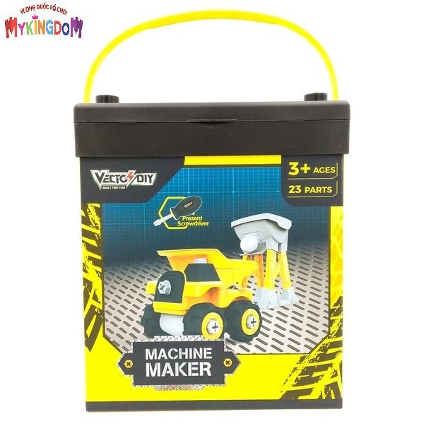 Bộ đồ chơi lắp ráp Vecto DIY - Xe ben, máy vận chuyển và phụ kiện OK1043