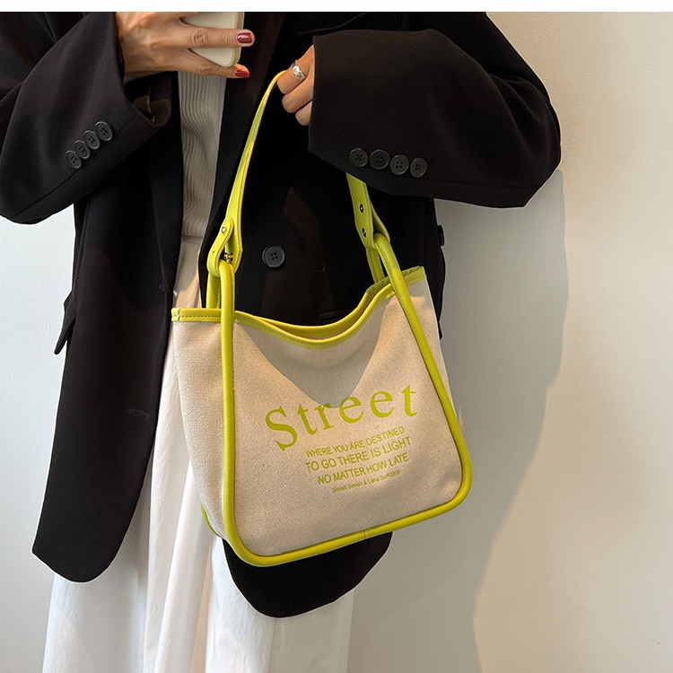 Túi Đeo Vai Vải canvas Dung Tích Lớn Thời Trang Cho Bạn Gái