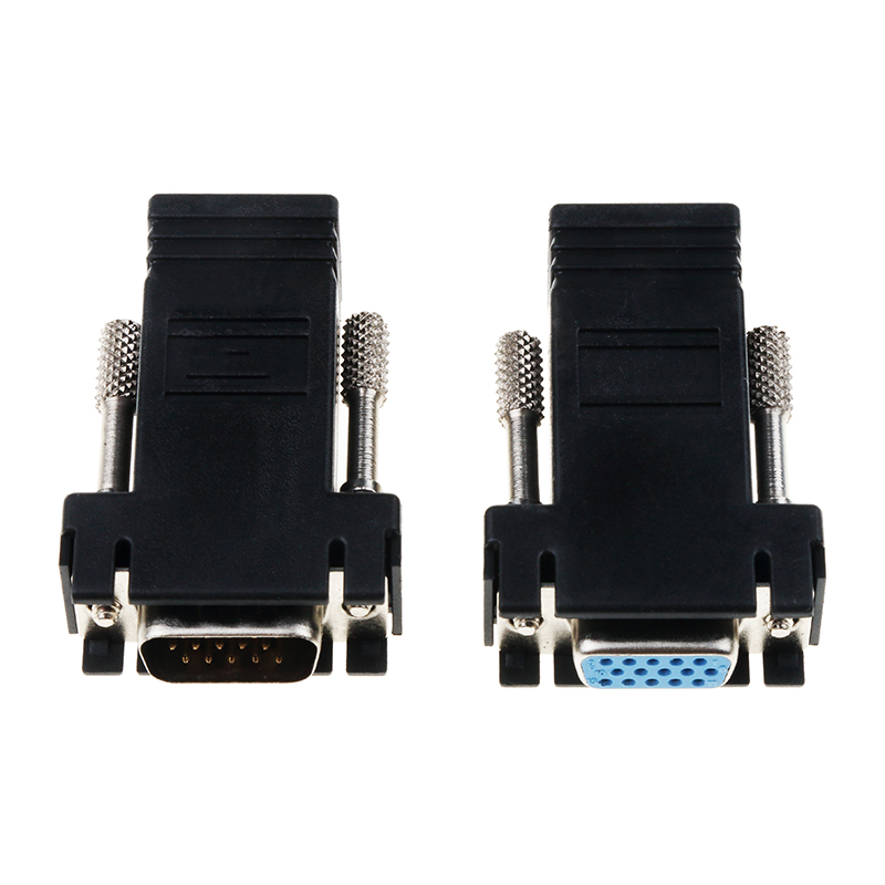 Đầu Chuyển Đổi Vga Sang Rj45 Hdb15 D-Sub Sang Cat5 Cat6