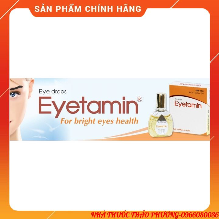 ✅Dung dịch nhỏ dưỡng mắt bổ sung vitamin Eyetamin⚡️Freeship từ 50k⚡️chống mỏi mắt,khô mắt,tăng thị lực,giảm ngứa mắt....