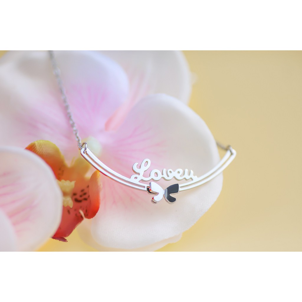 Dây chuyền mặt chữ LOVE YOU ý nghĩa và thời trang