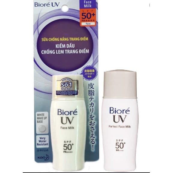 Kem Chống Nắng Biore Bright Face Milk SPF 50+/PA+++