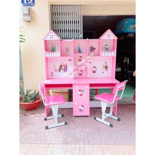 Bàn học đôi cho bé - KM tặng kèm 01 hình dán bất kì-Giá chưa bao gồm ghế tăng giảm