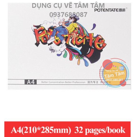 [ TÂM TÂM ]-Sổ vẽ marker, Marker pad-