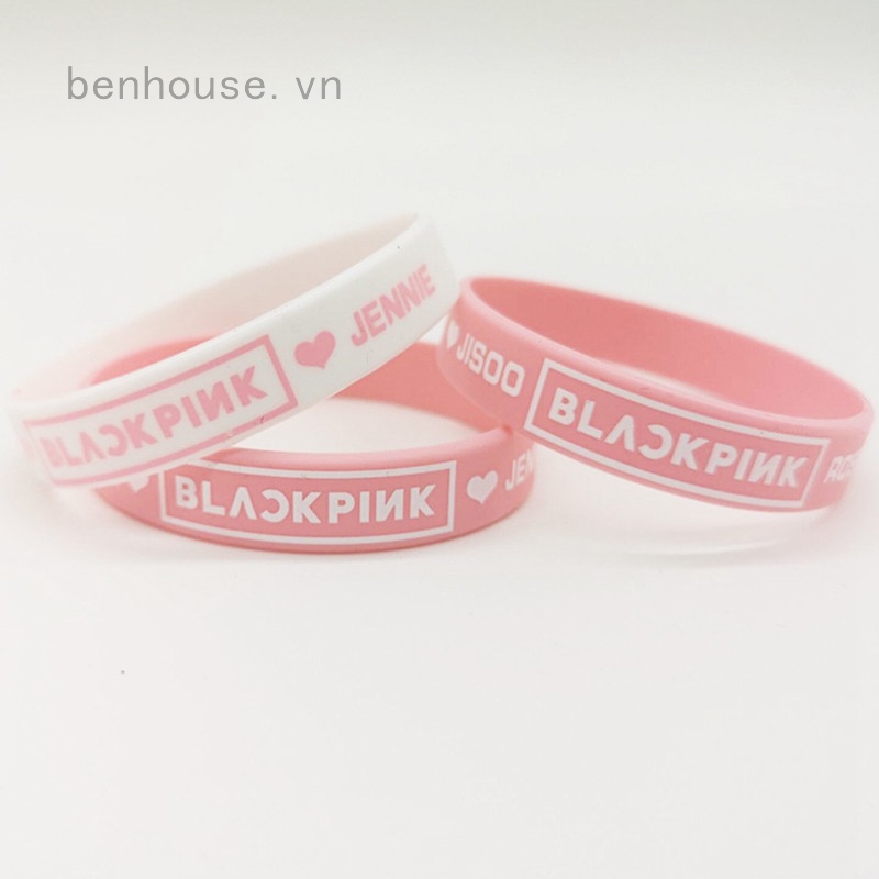 Vòng đeo tay bằng silicon cho người hâm mộ Kpop Blackpink Jennie Jisoo Rosé Lisa