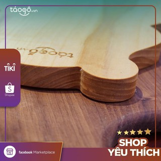 Khay gỗ trang trí hình chú gấu