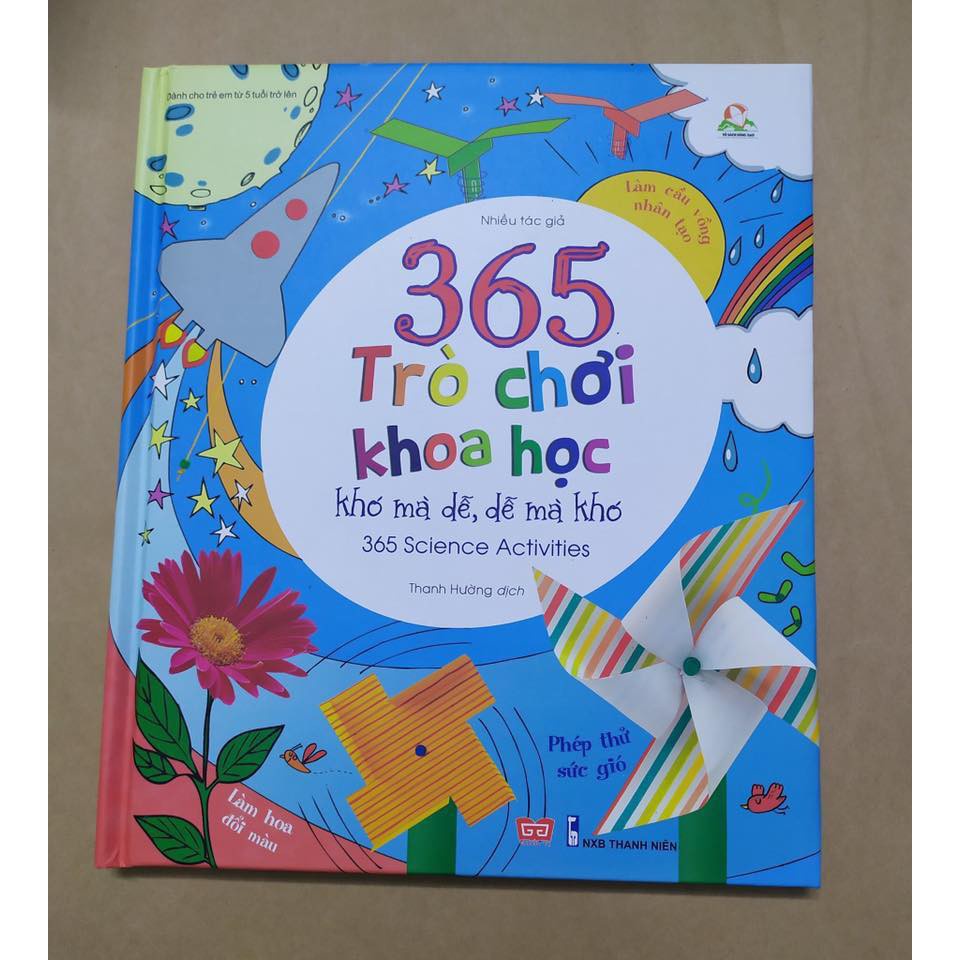 Sách 365 trò chơi khoa học khó mà dễ dễ mà khó