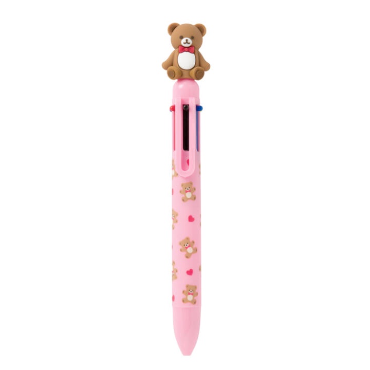Bút Bi ARTBOX Hàn Quốc Hình Gấu Teddy 6 Màu Sắc Tiện Dụng