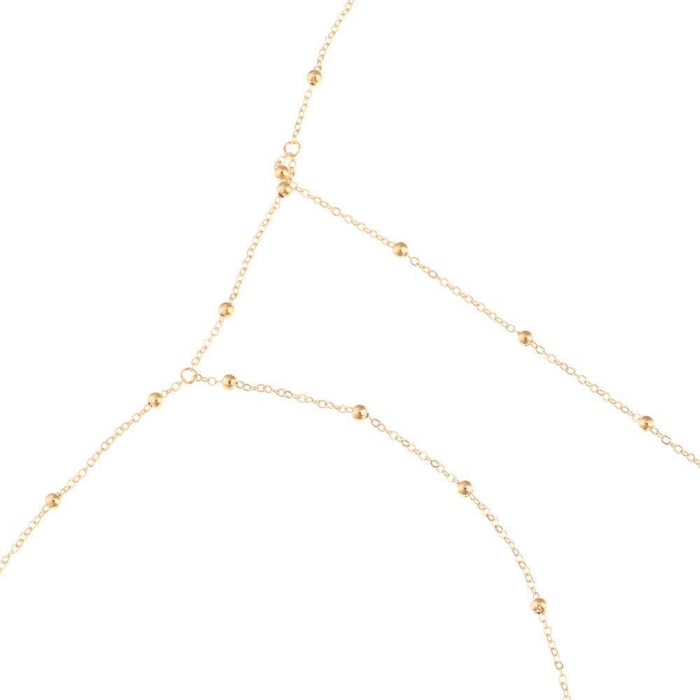 MIH Dây Chuyền Cơ Thể Dạng Chuỗi Tua Rua Màu Vàng / Bạc Thời Trang