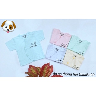 Combo 10 áo cộc sơ sinh, áo cộc thông hơi cho bé