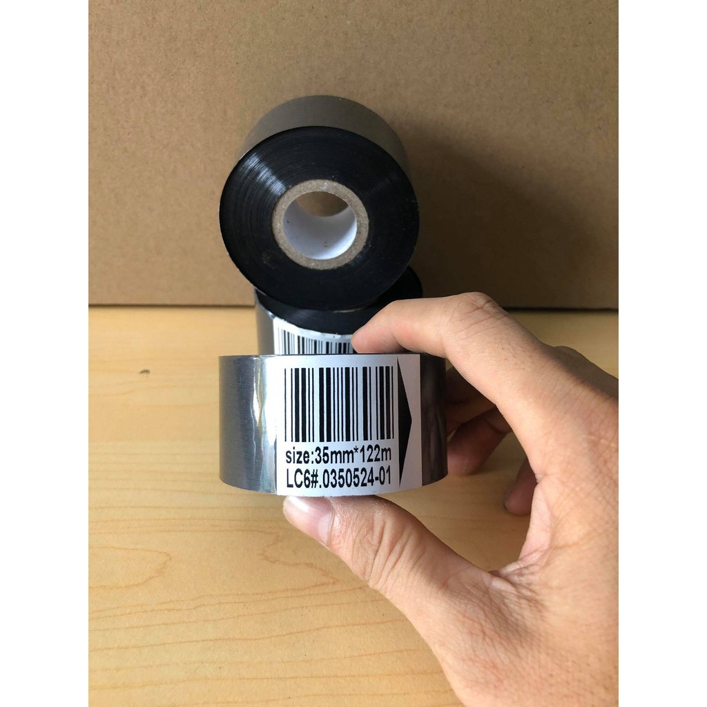 5 Cuộn Mực Ruy Băng FC3 In Date - 35mm x 122m -  In Hạn Sử Dụng
