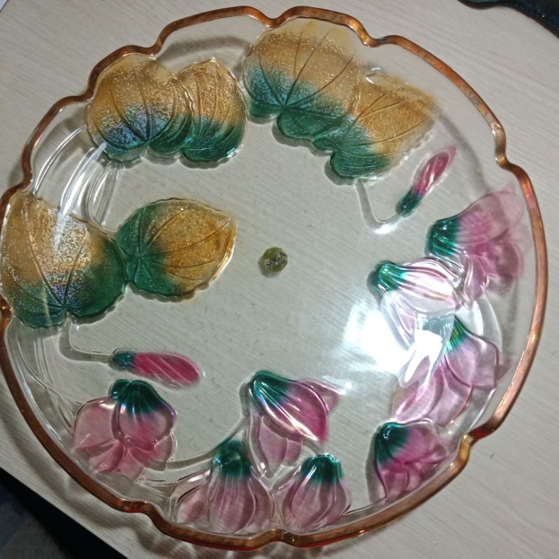 Khay thủy tinh vintage cao cấp (Soga)