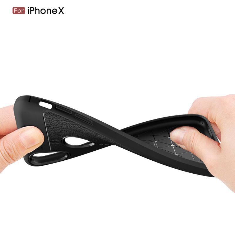 Ốp lưng dẻo vân da Auto Focus cho iPhone 7P/8P/X/XR/XS MAX/11/11PRO/11PROMAX/12/12PRO/12PROMAX