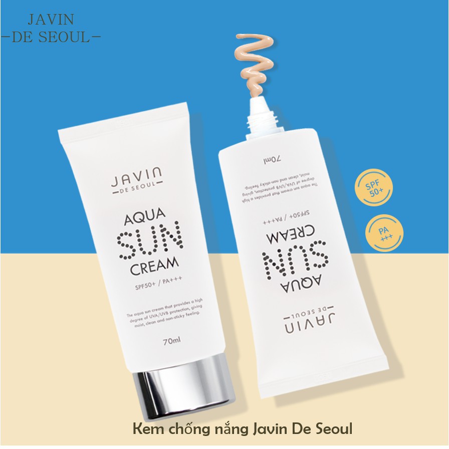 Kem chống nắng - Javin De Seoul Aqua Sun Cream SPF50+/PA+++ 70ml | BigBuy360 - bigbuy360.vn