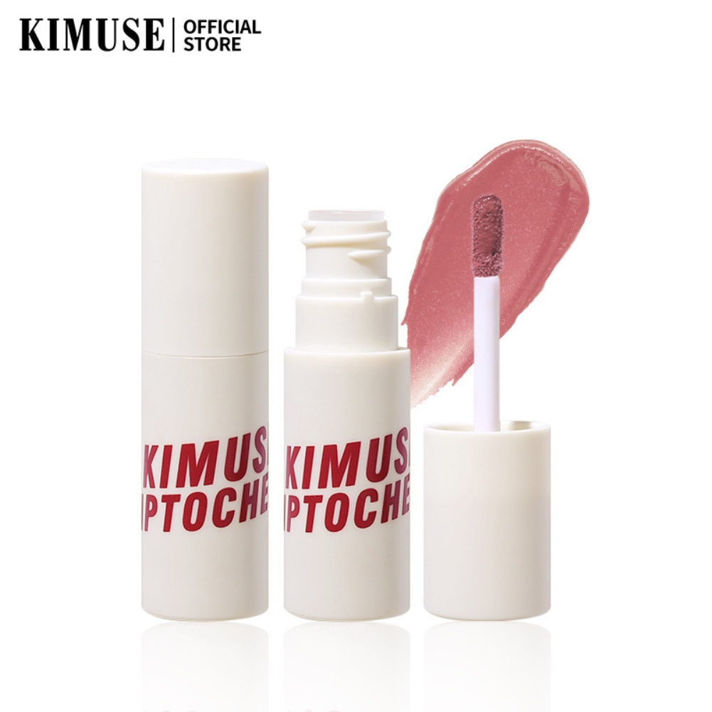 ✧Ready Stcok KIMUSE Son Môi Má Hồng Hai Công Dụng 6 Màu Son Môi Nhung Lì Dưỡng Ẩm Không Thấm Nước Chống Mồ Hôi Lâu Trôi Không Dính Dạng Cốc Son Bóng Trang Điểm Môi Cao Hơn