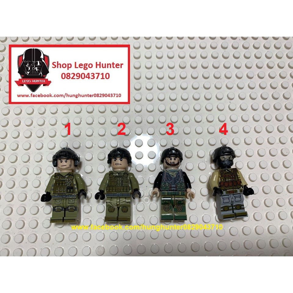 Xếp hình Army Minifigures mô hình lắp ráp Lính giá rẻ
