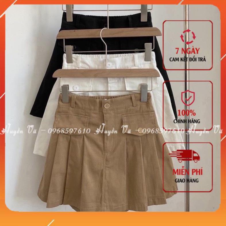 Free ship-hàng cao cấp Chân Váy Kaki Túi ( có thêm Bigsize)