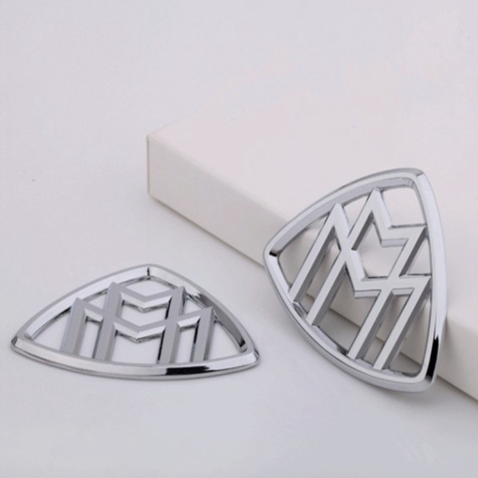 Sản Phẩm Logo biểu tượng Maybach Inox cao cấp dán sau xe G80706 .