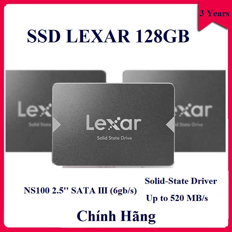 Ổ cứng SSD 128GB Lexar NS100 2.5-Inch SATA III - Hàng chính hãng