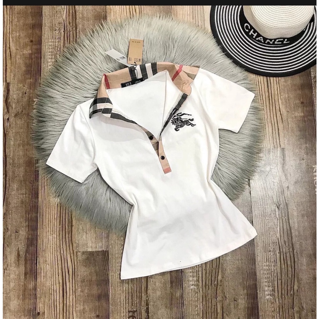 ÁO THUN POLO NỮ CÓ CỔ PHỐI KẺ SỌC ĐƠN GIẢN CÓ BIGSIZE (45-75KG)