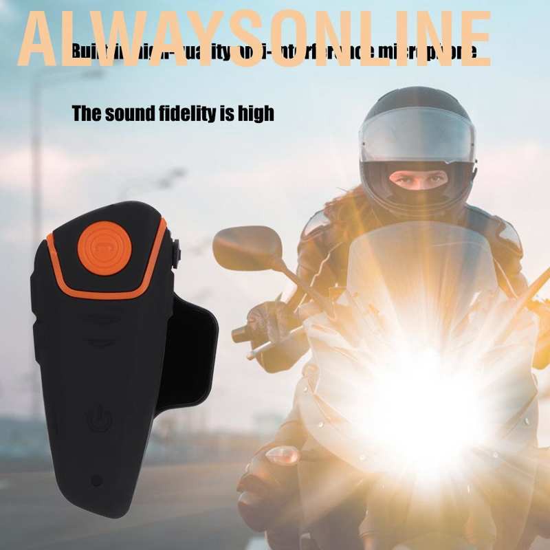 Alwaysonline Motorcycle Helmet Bluetooth Headset Motorbike Outdoor Headphone Earphone Earbuds