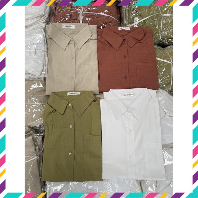 Váy sơ mi ngắn tay, váy sơ mi ullzang Váy suông đầm suông basic váy sơ mi cổ đức váy nhiều màu MSP23419 | BigBuy360 - bigbuy360.vn