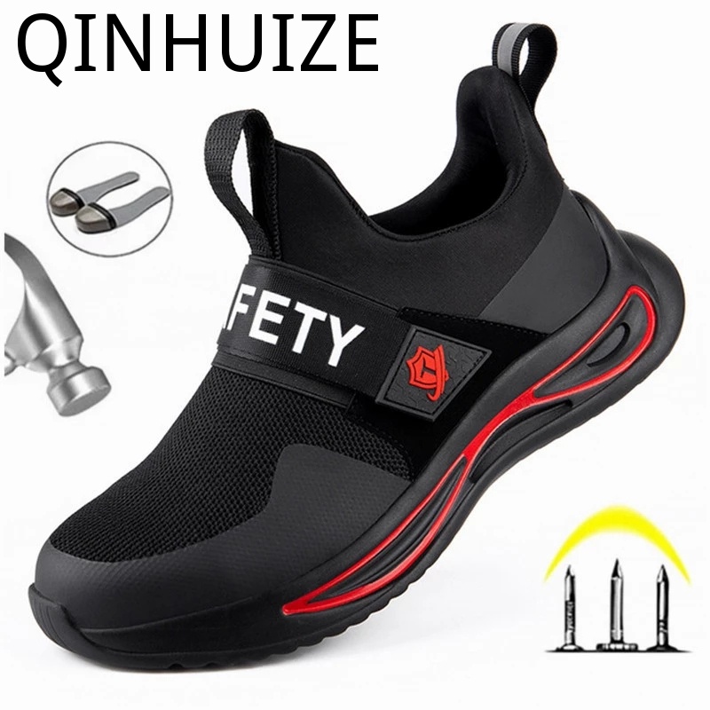 Giày bốt bảo hộ lao động an toàn chống đâm thủng thời trang 2021 QINHUIZE cho nam