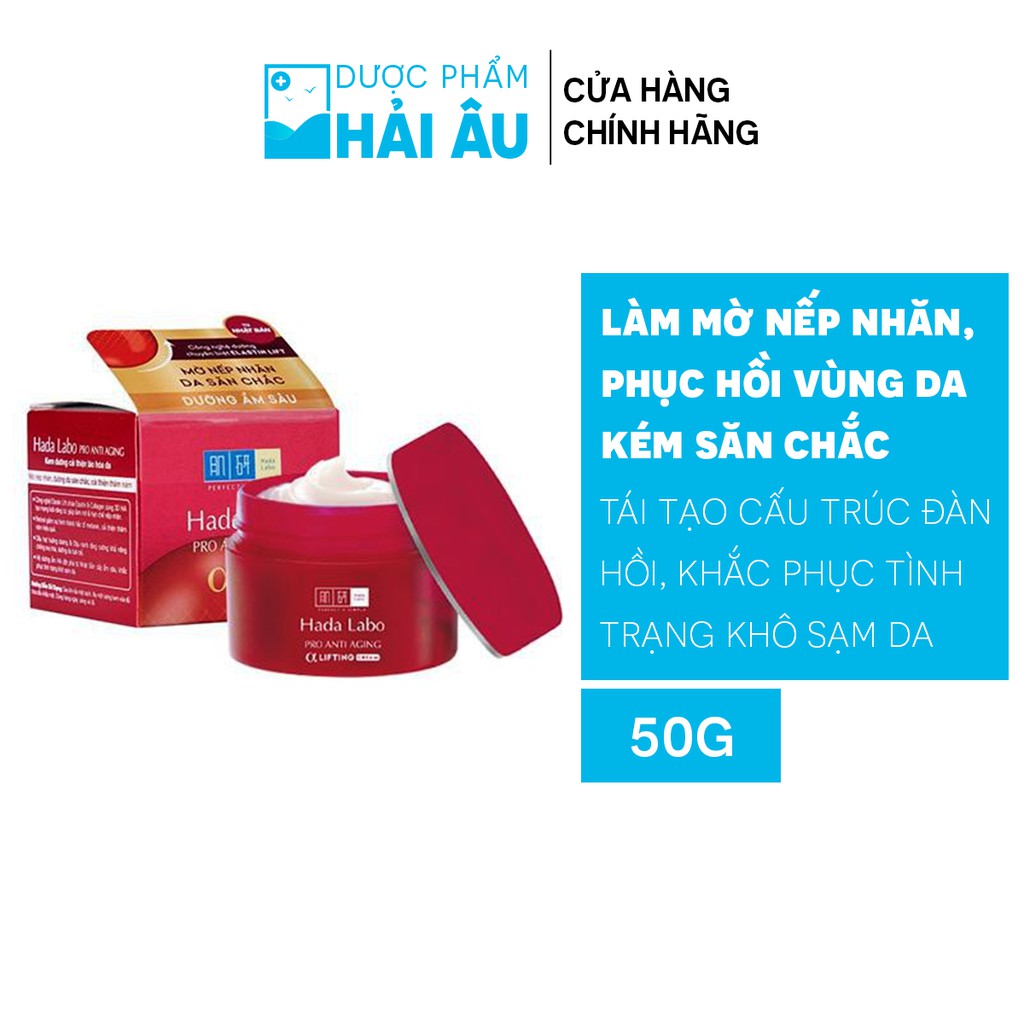 ✅(CHÍNH HÃNG) Kem Dưỡng Chuyên Biệt Chống Lão Hóa Hada Labo Pro Anti Aging Collagen Plus Cream (50g)