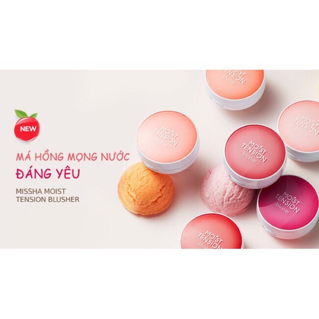 Phấn má hồng dạng nướcp Missha Moist Tension Blusher