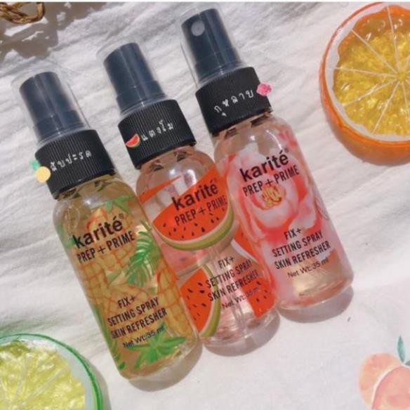 Xịt 2in1 Dưỡng Ẩm Trước Trang Điểm Và Khoá Nền Trang Điểm Karite Pre + Prime 35ml + tặng vòng chỉ đỏ may mắn | BigBuy360 - bigbuy360.vn