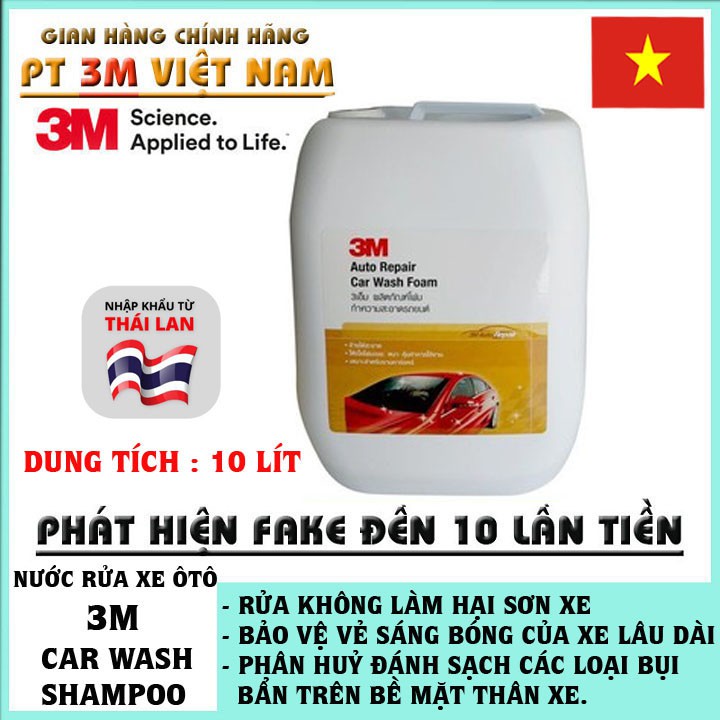 Can nước rửa xe 10 lít 3M Auto Repair Car Wash Foam