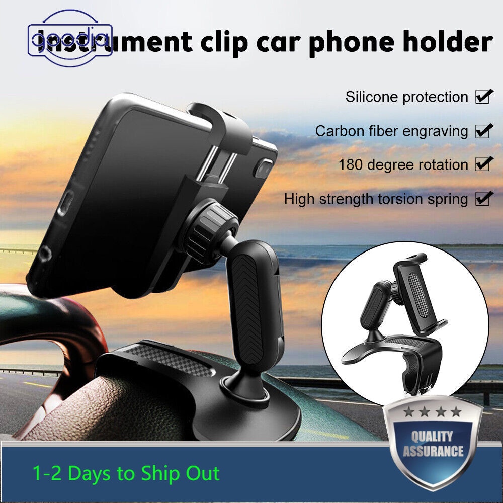 &lt; Đang Bán Hàng &gt; Giá Đỡ Điện Thoại Di Động Có Gương Chiếu Hậu HUD Kẹp Gắn Bảng Điều Khiển Xe Hơi