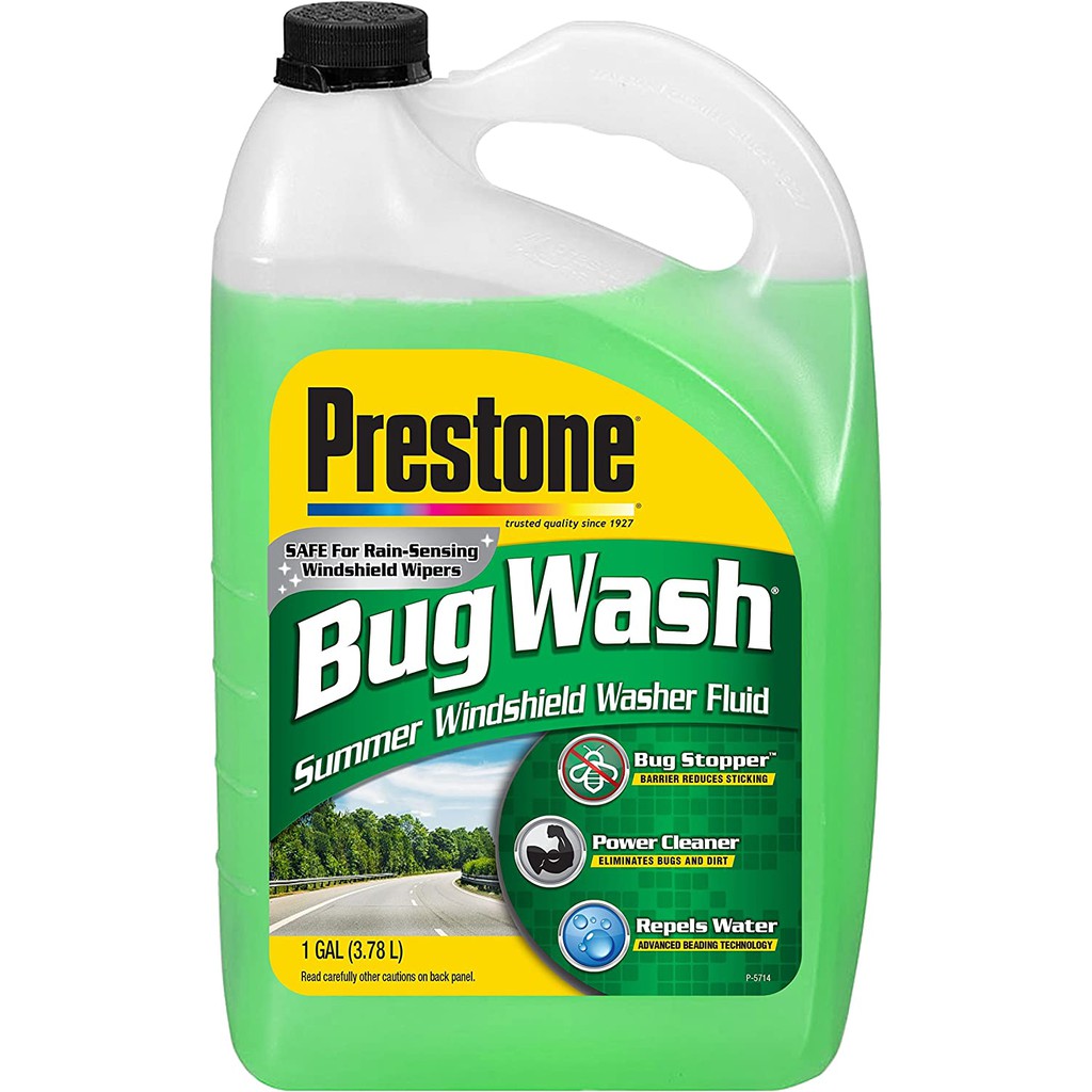 Nước rửa kính ô tô Prestone Bug Wash (Mỹ) 3,78L