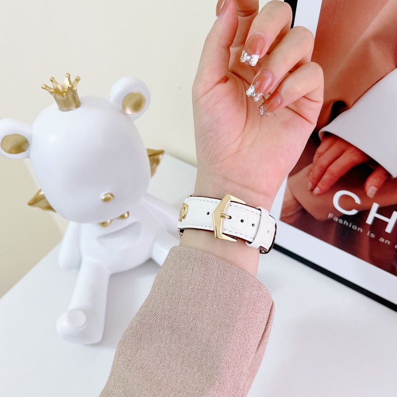 Dây Đeo Bằng Da Thật Cho Đồng Hồ Thông Minh apple watch 42mm 38mm 44mm 40mm 41mm 45mm iwatch 7 6 se 5 4 3 2 1