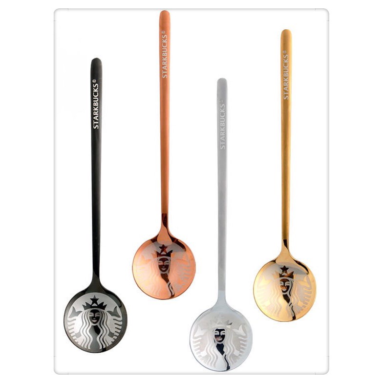 New Stainless Steel Starbucks Small Round Dessert Spoon Faceted Spoon Super High Value Stirring Spoon 304 Food Grade