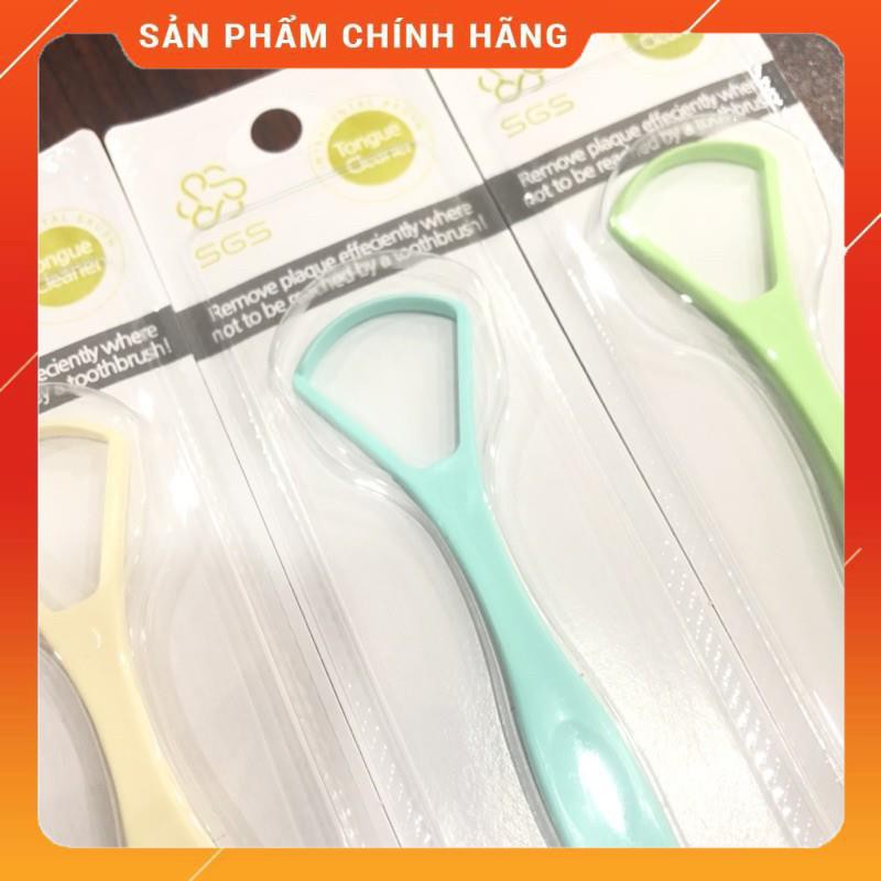 Dụng cụ cạo lưỡi SGS được làm từ nhựa PP an toàn nhập khẩu từ Hàn Quốc