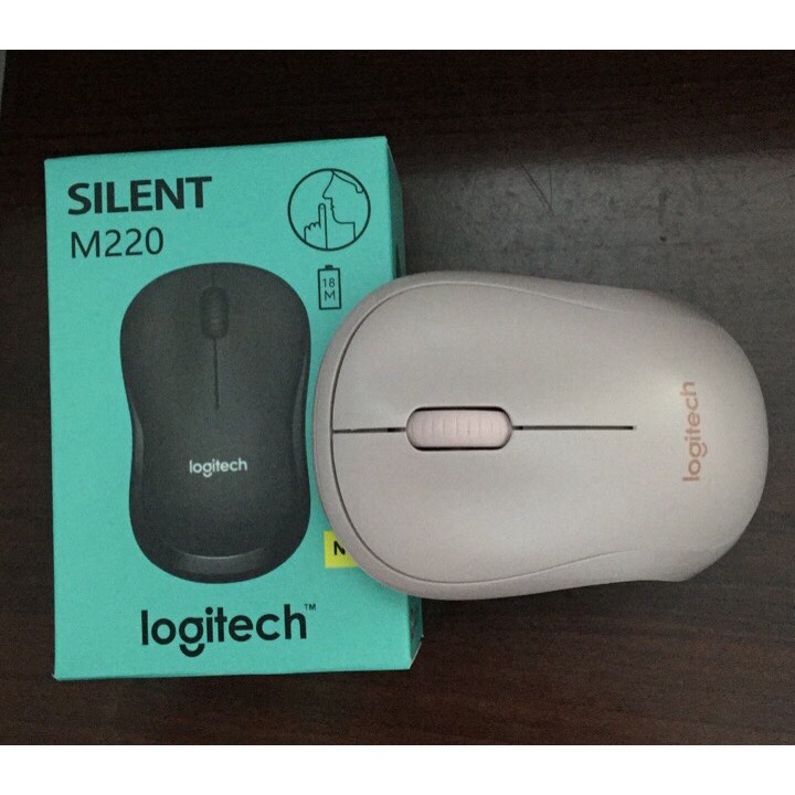 Chuột Không Dây Logitech M220 Không Tiếng Động- Có Công Tắc On/Off  - Độ Nhạy Cao - Bảo Hành 12 Tháng