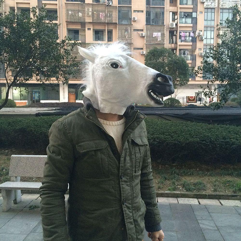 Dalton bojack horseman che đầu mô phỏng cho phụ nữ đàn ông mặt nạ ngựa mặt nạ cosplay mặt nạ hóa trang prop động vật đạo cụ trang phục