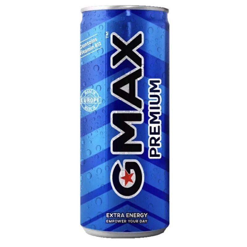 (Khay 24 lon)Nước tăng lực cao cấp Gmax 250ml (GMAX Premium energy drink 250 ml)