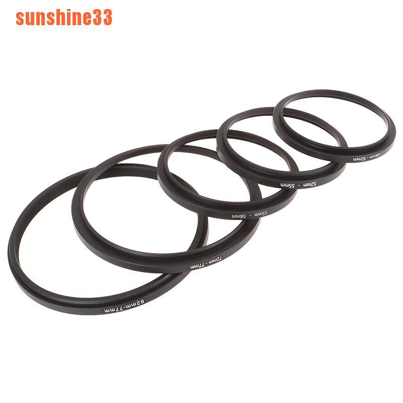 49 52 55 58 72 77 82 mm Lens Step Up Down Ring Filter All Camera Adapter