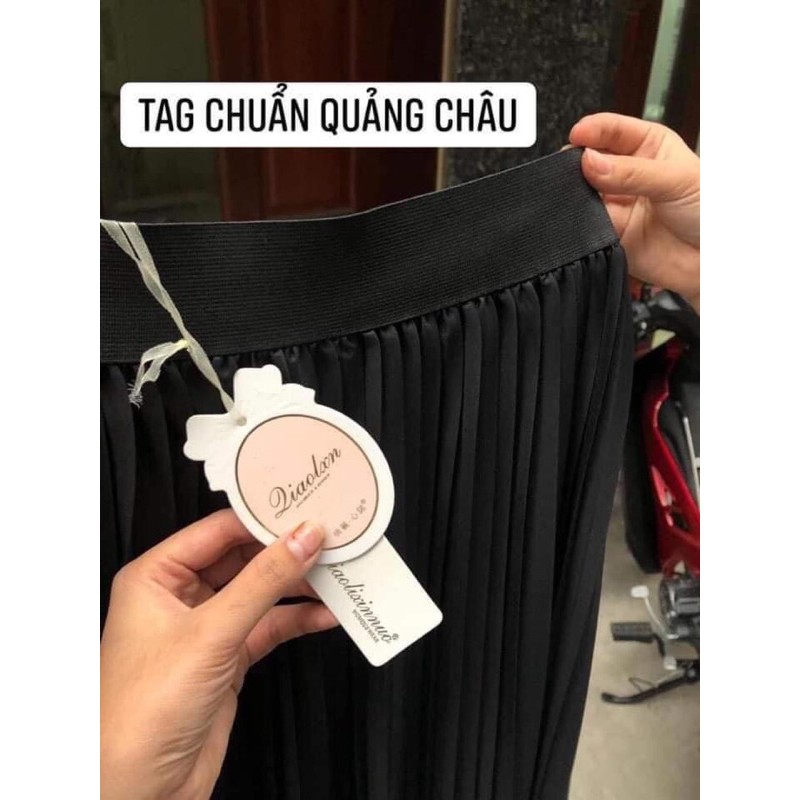 CHÂN VÁY XẾP LY DÁNG DÀI