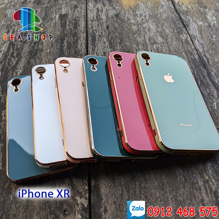 [ĐỘ iP12] Ốp lưng iphone 6,6S Plus,7, 7Plus,8, 8Plus,XS Max, 11 Pro Max - Nhựa dẻo -- VIỀN BÓNG -- Thiết kế viền vuông