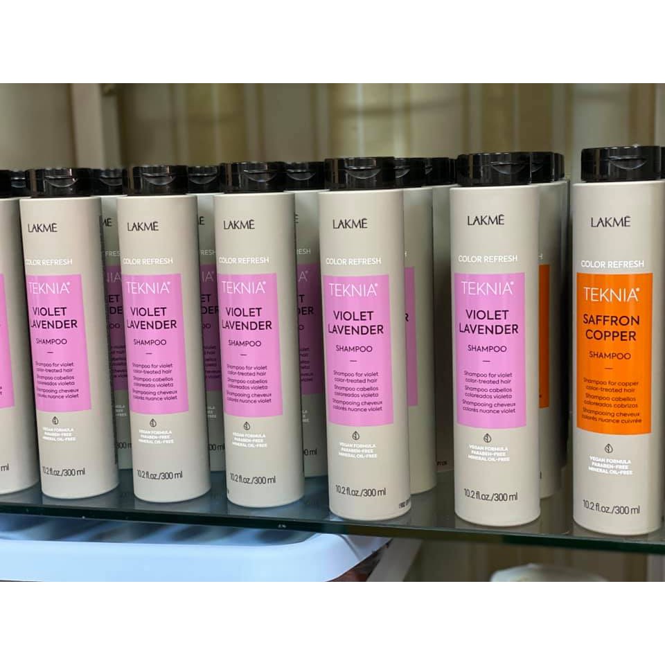 DẦU GỘI VÀ MẶT NẠ BỔ SUNG HẠT MÀU TÍM LAKME TEKNIA VIOLET LAVENDER 300ML - 250ML - 1000ml