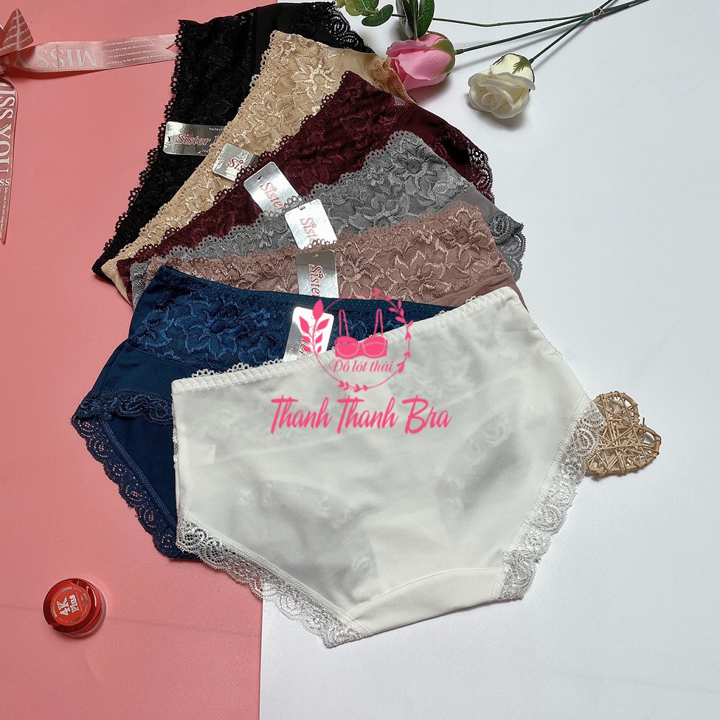 Quần lót nữ thái lan Sister hood  #431 – Chất thun lạnh, mịn màng, phối ren