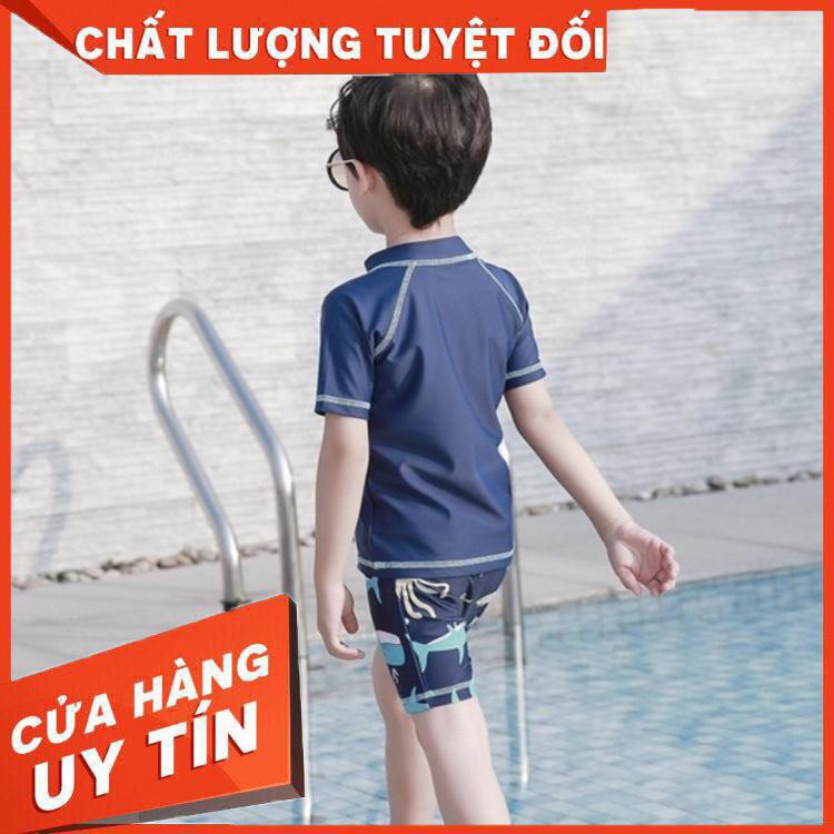 Đồ bơi cao cấp cho bé in hình bạch tuộc cho bé trai, hàng hiệu Momasong, quần áo bơi bé trai - Hàng nhập khẩu