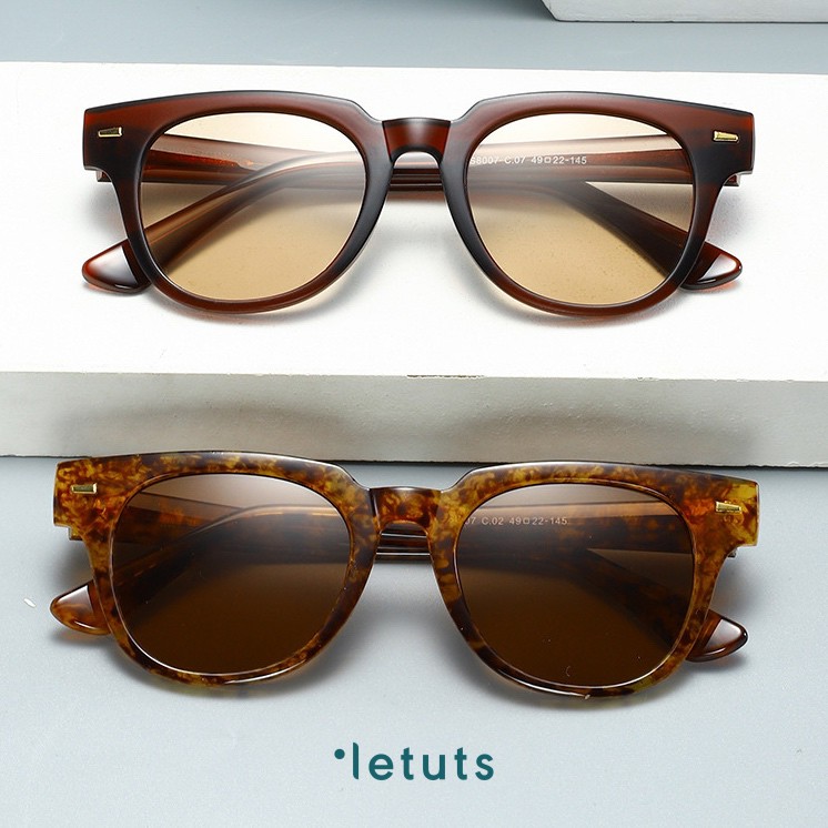 Gọng râm UV400 Nam nữ, dáng oversized vuông bo tròn, 3 màu thời trang