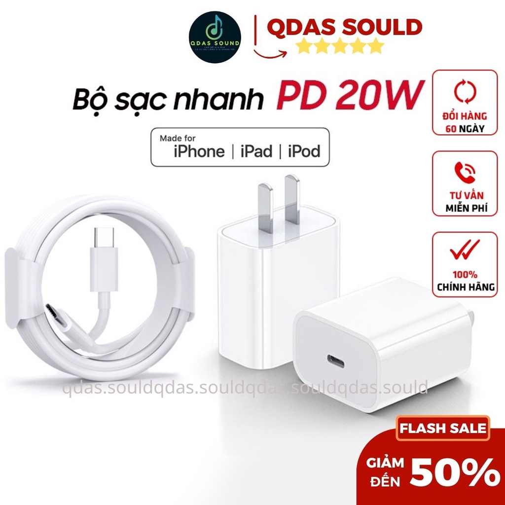 Bộ sạc nhanh 20W HOCO Type C To Ling